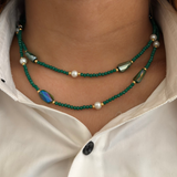 Emerald Ocean Layered Necklace