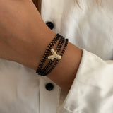 Mangalsutra Studded Initial Magnetic Bracelet