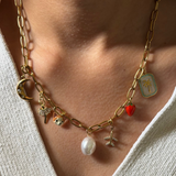 Create your own colourful charm necklace