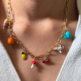 Create your own colourful charm necklace