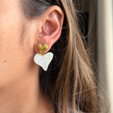 Ivory Heart Drop