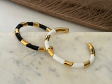 Enamel Monochrome Cuff
