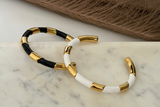Enamel Monochrome Cuff