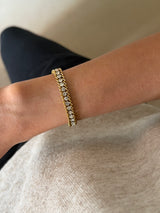 Cuban Halo Tennis Bracelet