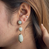 Vintage Glaze Tiered Drop Earrings