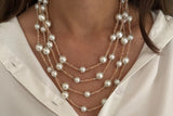 Riviera Pearl Magnetic Layers Necklace