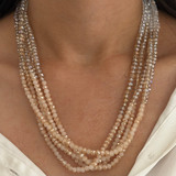 Peach Multi Stand Magnetic Necklace