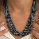 Blue Multi Stand Magnetic Necklace