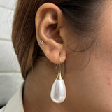 Teardrop Pearl Drop Earrings