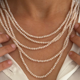 Ivory Bisque Multi Stand Magnetic Necklace