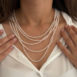 Ivory Bisque Multi Stand Magnetic Necklace