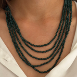 Opal Green Multi Stand Magnetic Necklace