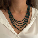 Opal Green Multi Stand Magnetic Necklace