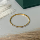 Stretch Sparkle Tennis Bracelet - Gold