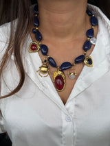 Blue Dynasty Charm Necklace