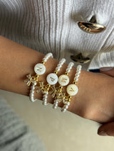 Initial Bow bracelet