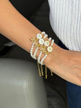 Initial Bow bracelet