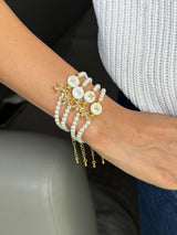 Initial Bow bracelet