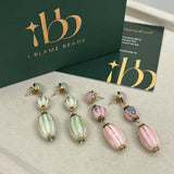Vintage Glaze Tiered Drop Earrings