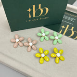 The Daisy Bloom Enamel Stud Earrings