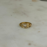 Regal Oval Link Ring