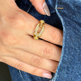 Regal Oval Link Ring