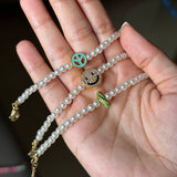 Kids Personalized Pearl Charm Bracelet