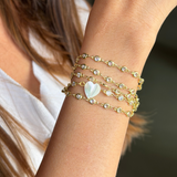 Pearl Heart Magnetic Bracelet