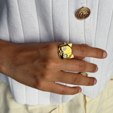 Gold Kitty Ring