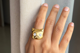 Gold Kitty Ring