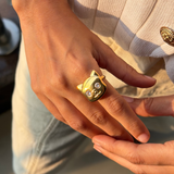 Gold Kitty Ring