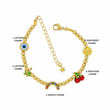 Gold Pop Charm Bracelet