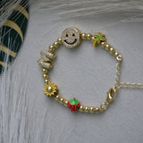 Kids Gold Pop Five Charm Bracelet