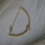 Kids Gold Pop Initial Bracelet