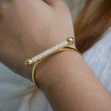 Linear Radiance Minimalist Cuff & Ring