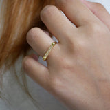 Linear Radiance Minimalist Cuff & Ring