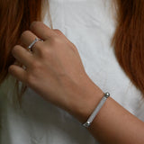 Linear Radiance Minimalist Cuff & Ring
