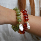 The Riviera Baroque Pearl Bead Bracelet
