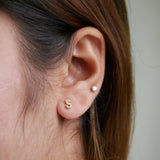 Pave Crystal Alphabet Stud Earrings