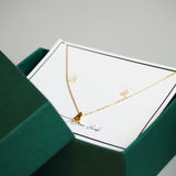 Set Of Two The Dainty Edit Necklace & Crystal Stud Set