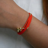 Halo Magnetic Initial Bracelet