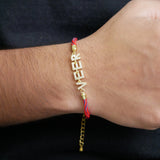 Personalized Eternal Name Rakhi Bracelet