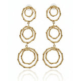 Twisted Triple Layered Earrings
