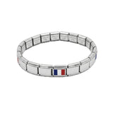 France Flag Italian Bracelet