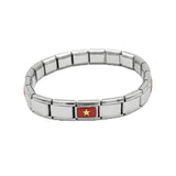 Vietnam Flag Italian Bracelet