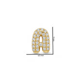 Set of 3 -Sky & Sand Stack - Halo, Gold Pop Initial & Candy Bracelet