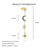 S925 Dreamy Night Dangle Earrings