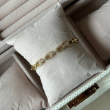 Studded Link Bracelet Cuff