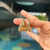 Signature Gold Hoops