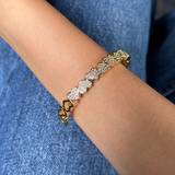 Studded Half Heart Cuff